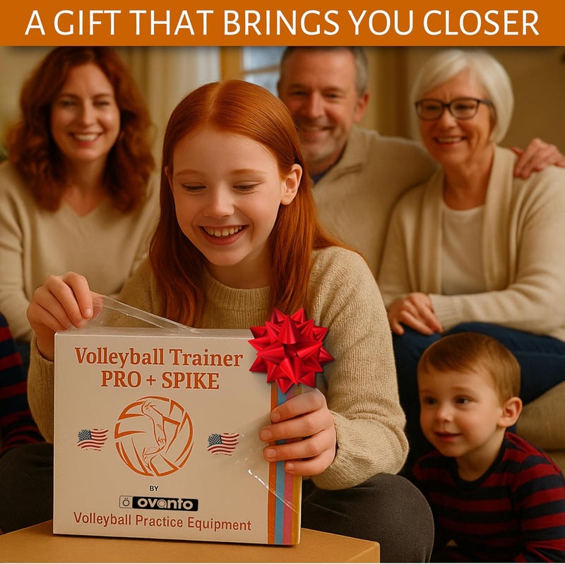 OVANTO Volleyball Training Equipment Aid – Solo Volleyball Equipment in 4 Styles to Serve, Spike, Set and Pass Like a Pro - Adjustable Volleyball Practice Equipment Gift for Beginners & Experts - Image 3